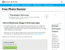Tablet Screenshot of imageresizer.net